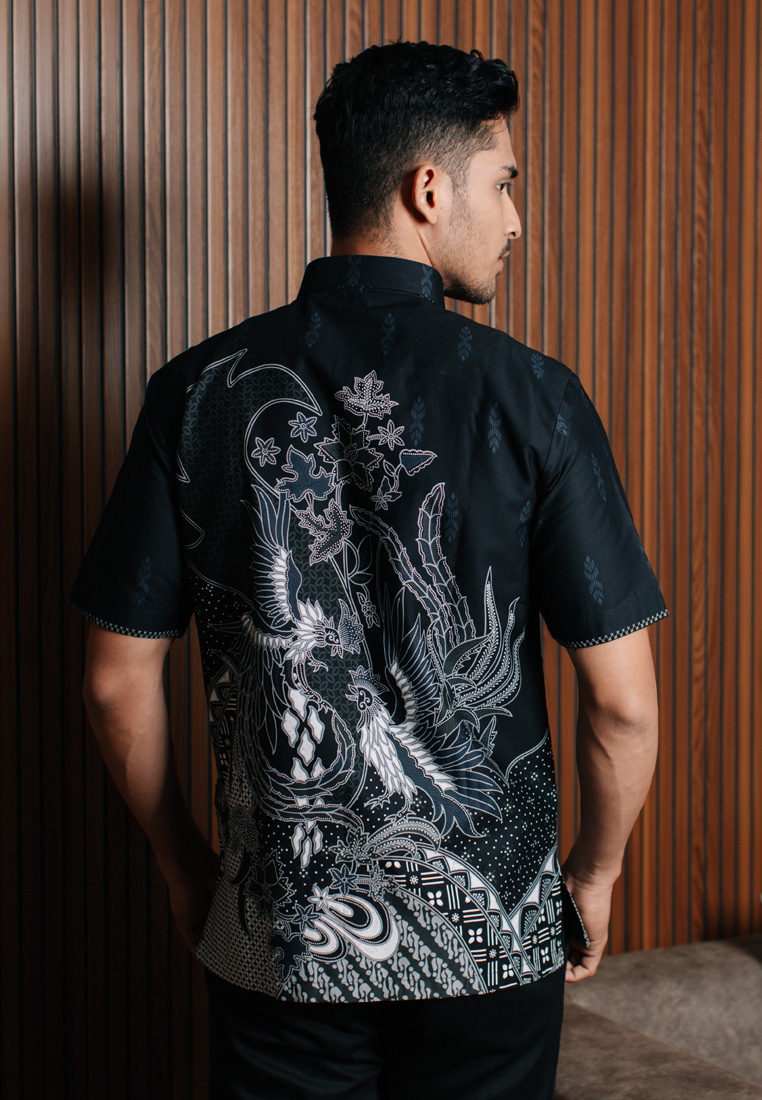 Hadinata Embroidery Batik Kemeja Pendek Prakash Prita-0